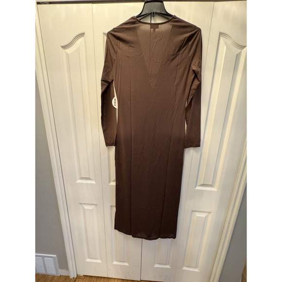 staud cleo dress In Chocolate. Long Steve NWT Sz Large Swimsuit Cover - Picture 10 of 10